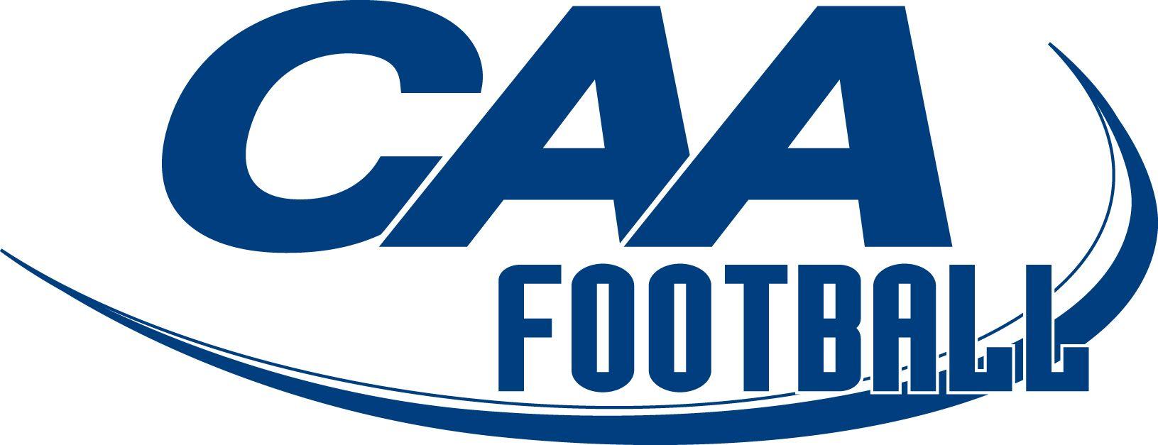 Blue and White Football Logo - CAA LOGOS - Colonial Athletic Association