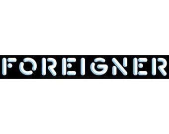 Foreigner Band Logo - Foreigner band | Etsy