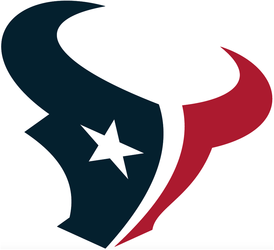 Blue and White Football Logo - Houston Texans Primary Logo - National Football League (NFL) - Chris ...