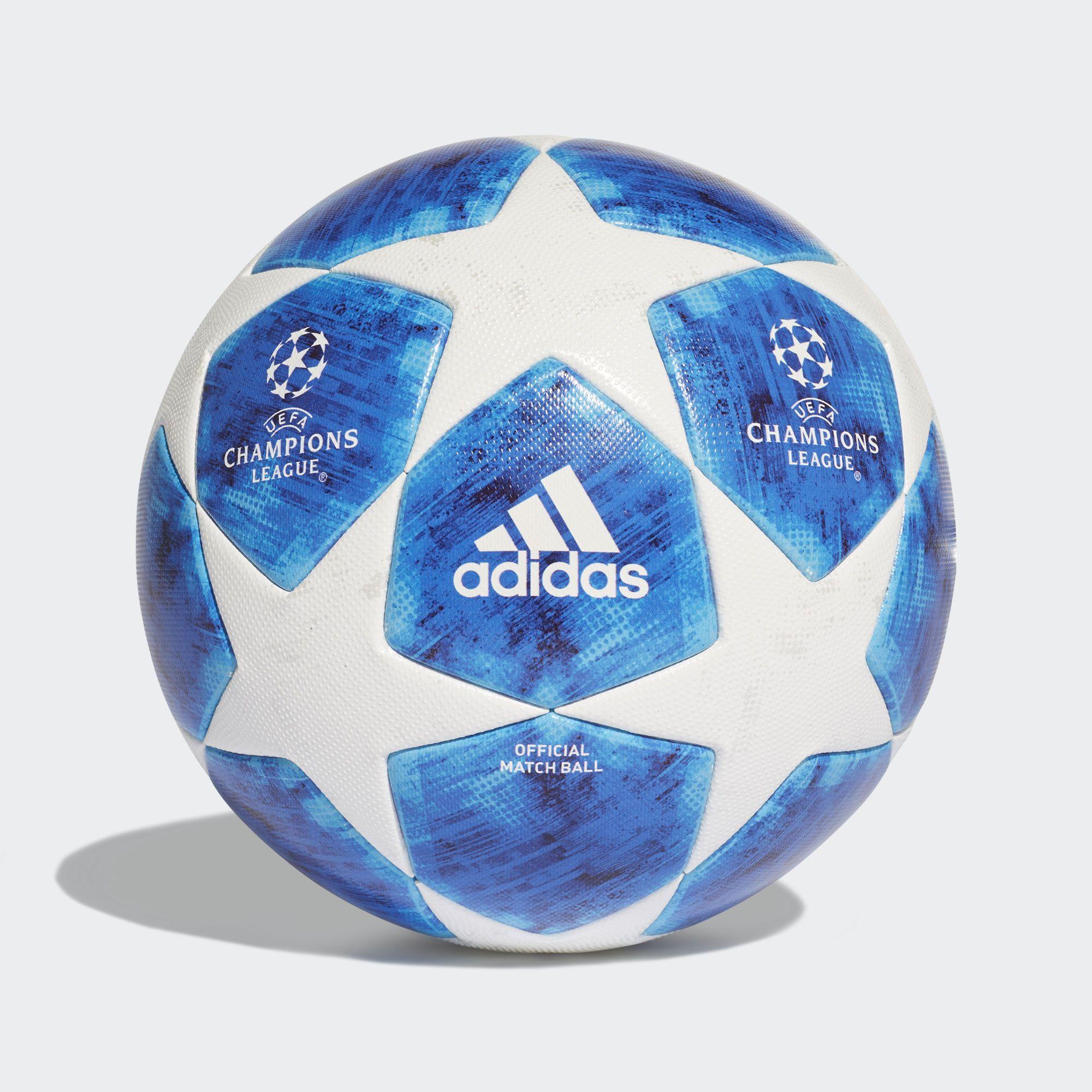 Blue and White Football Logo - adidas Finale 18 Official Match Ball