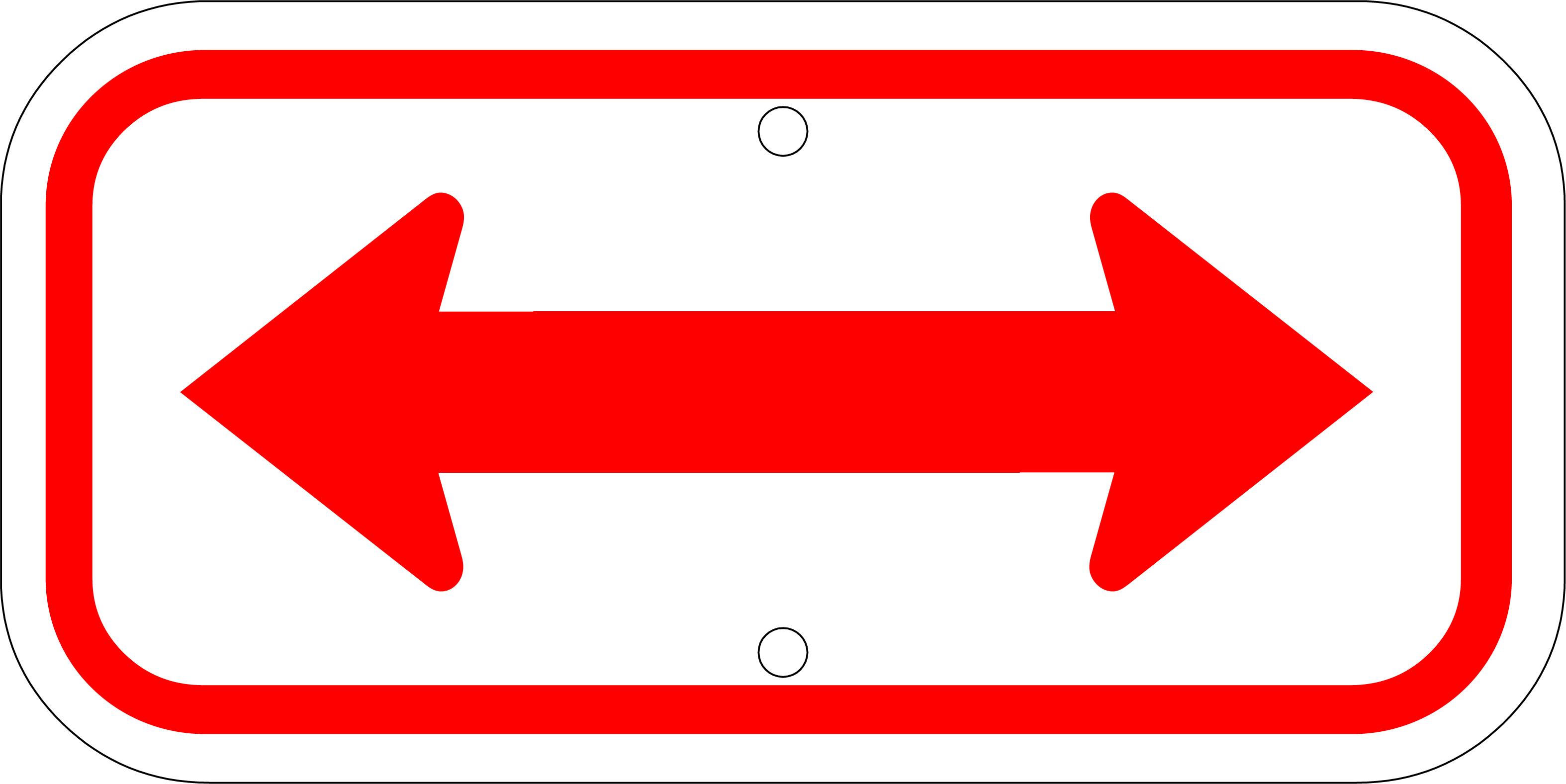 Double Red Arrow Logo - W.G.N Flag & Decorating Co. > Parking Traffic Control Trespassing