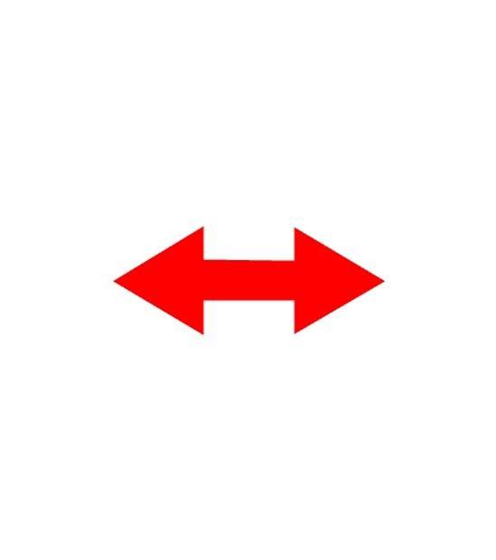 Double Red Arrow Logo - DuraStripe Double Ended Arrow Floor Marker Shapes
