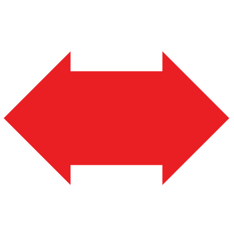 Double Red Arrow Logo - Tangram Double Arrow Shape and Solution | Free Printable Puzzle Games