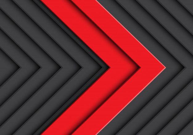 Double Red Arrow Logo - Abstract double red arrow gray pattern background. Vector. Premium