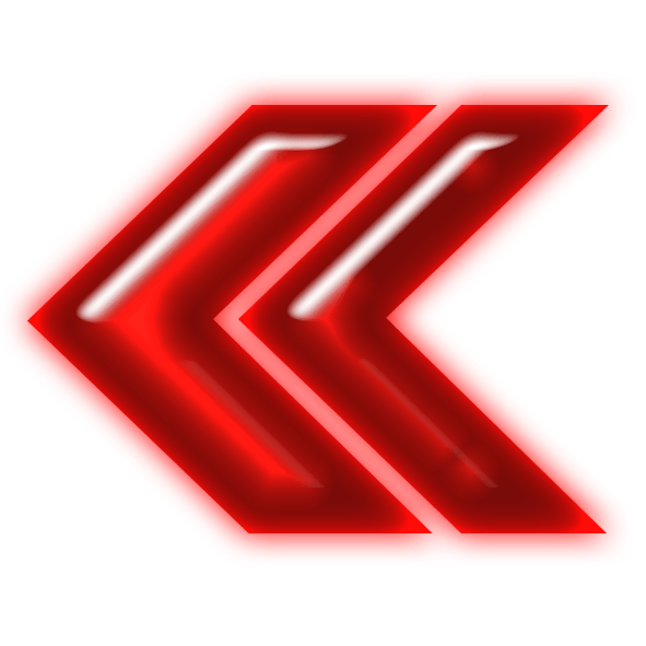 Double Red Arrow Logo - File:Double arrow neon red left.png - Wikimedia Commons
