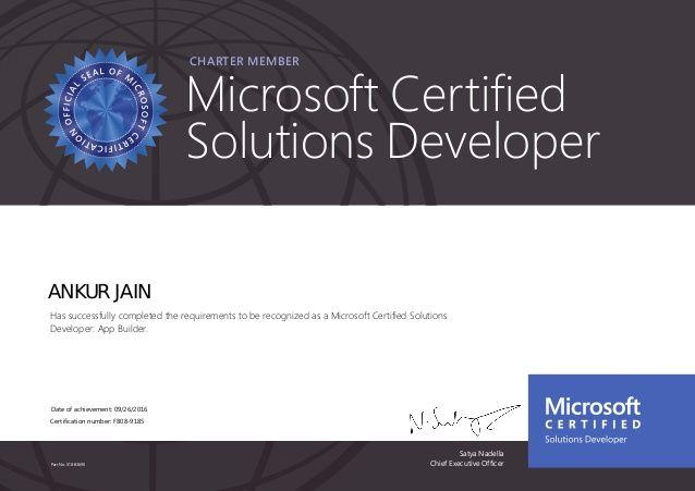 Microsoft App Builder Logo - Microsoft Certified Solutions Developer