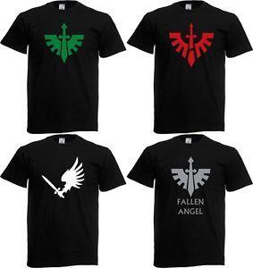 Dark Angel Clothing Logo - Gamer T Shirt - dark angels deathwing ravenwing techmarine librarian ...