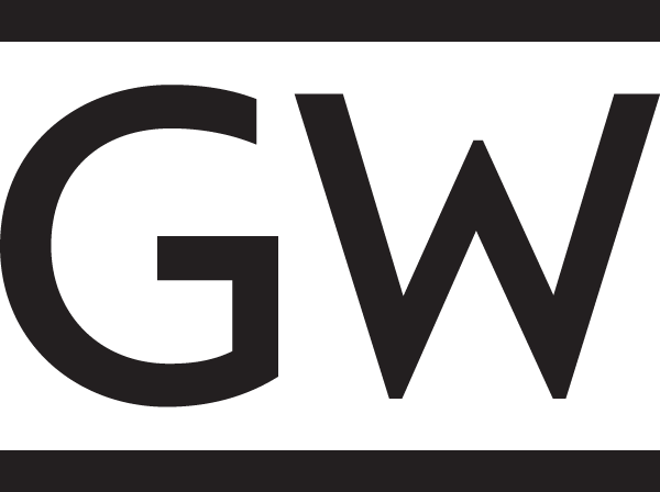 Black and White University of Washington Logo - Monogram. Marketing & Creative Services. The George Washington