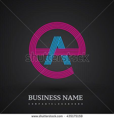 Ae Circle Logo - Letter EA or AE linked logo design circle E shape. Elegant red and ...