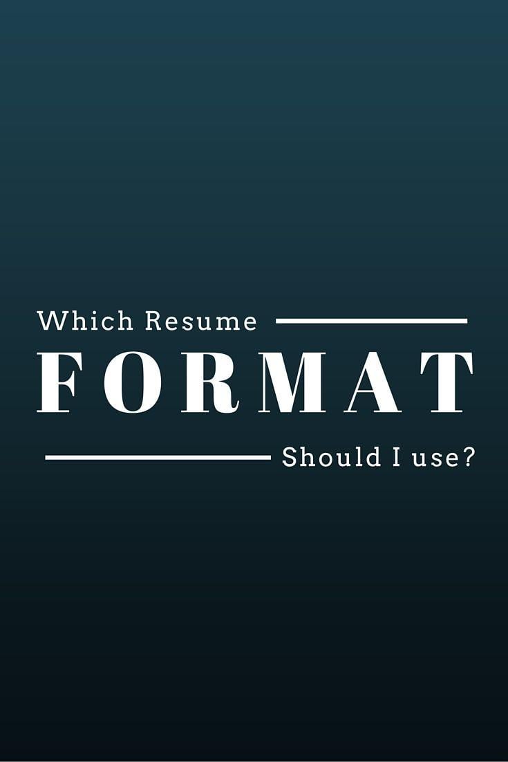 Preferred One Logo - Which resume format is the right one? Which resume format is