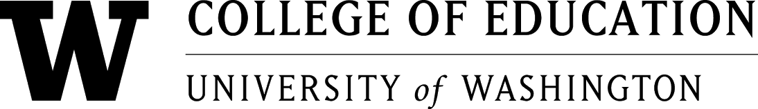 Black and White University of Washington Logo - College Graphics, Logos, and Wordmarks. UW College of Education