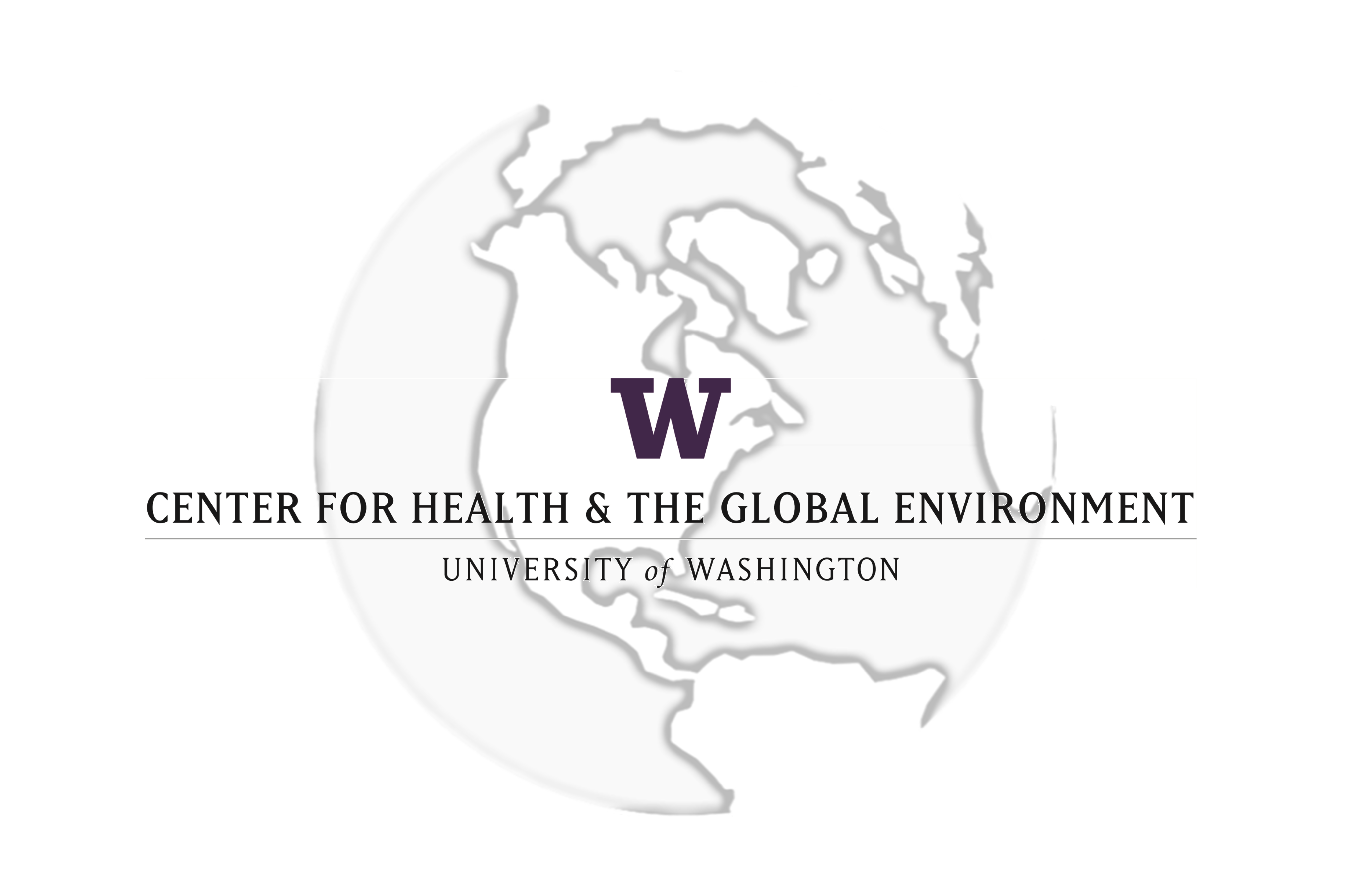 Black and White University of Washington Logo - Center for Health and the Global Environment (CHanGE) - UW Research