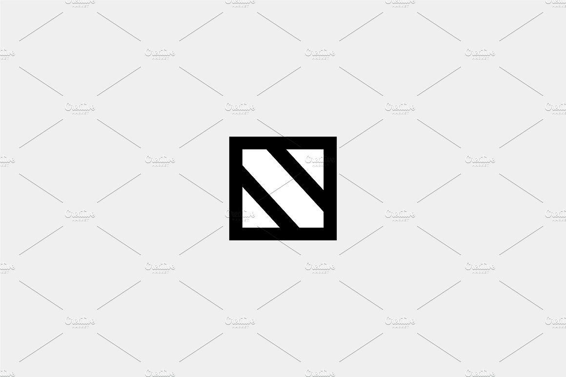 Geometric S Logo - Geometric letter N logo ~ Logo Templates ~ Creative Market