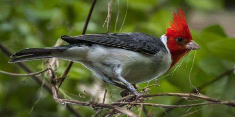 Red and Green with a Red Bird Logo - Red Crested Cardinal. Smithsonian's National Zoo