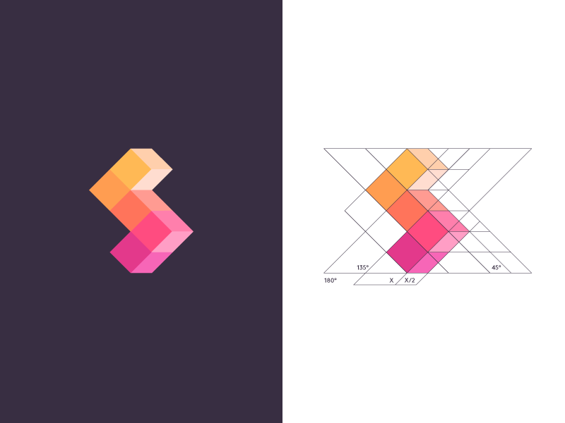 Geometric S Logo - S / logo design by Deividas Bielskis | Dribbble | Dribbble