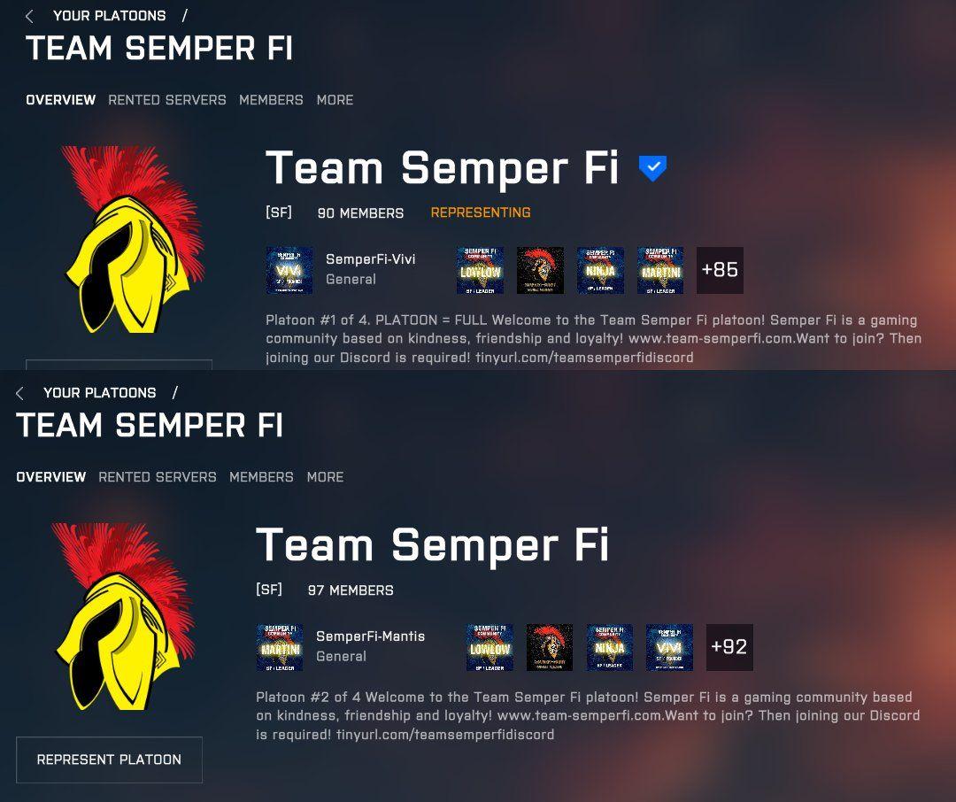 Team Semper Fi Logo - Team Semper Fi #WheresOurRSP prime example what