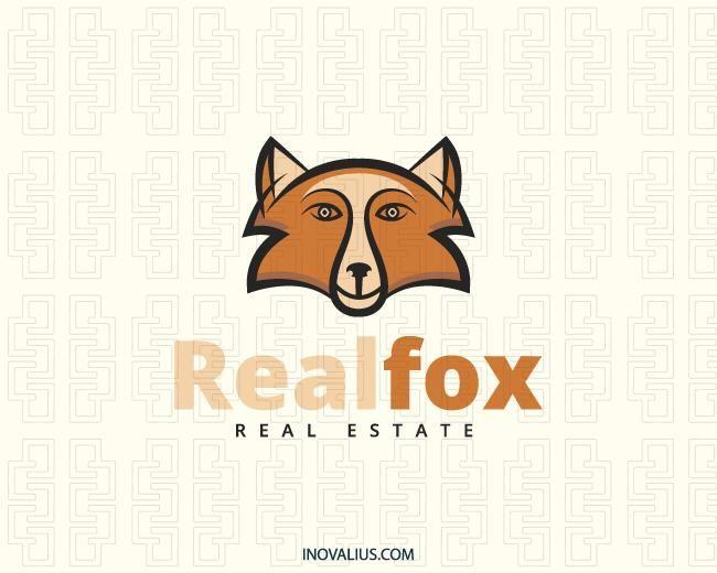 Brown Fox Head Logo - Real Fox Logo Design