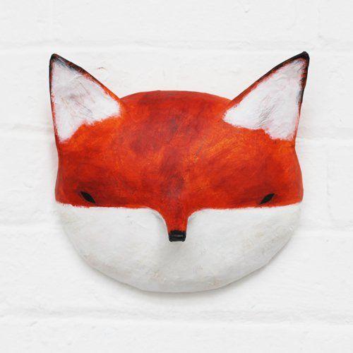 Brown Fox Head Logo - FOX - Paper Mâché Head — abigail brown