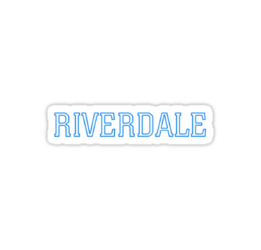 Red Bubble Logo - Riverdale Logo' Sticker by laurynlongo in 2019 | Riverdale ...