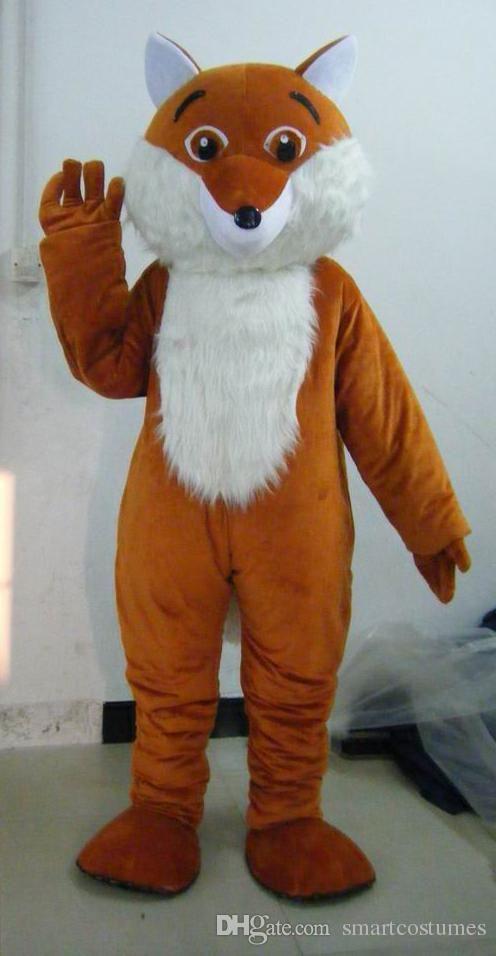 Brown Fox Head Logo - 100% Real Photo Adult Brown Fox Mascot Costume With Mini Fan Inside ...