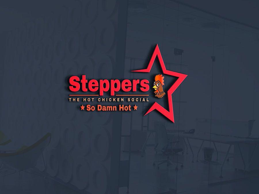 Triangle with Chicken Logo - Entry by dileepsoni30 for Logo for new restaurant 'Steppers