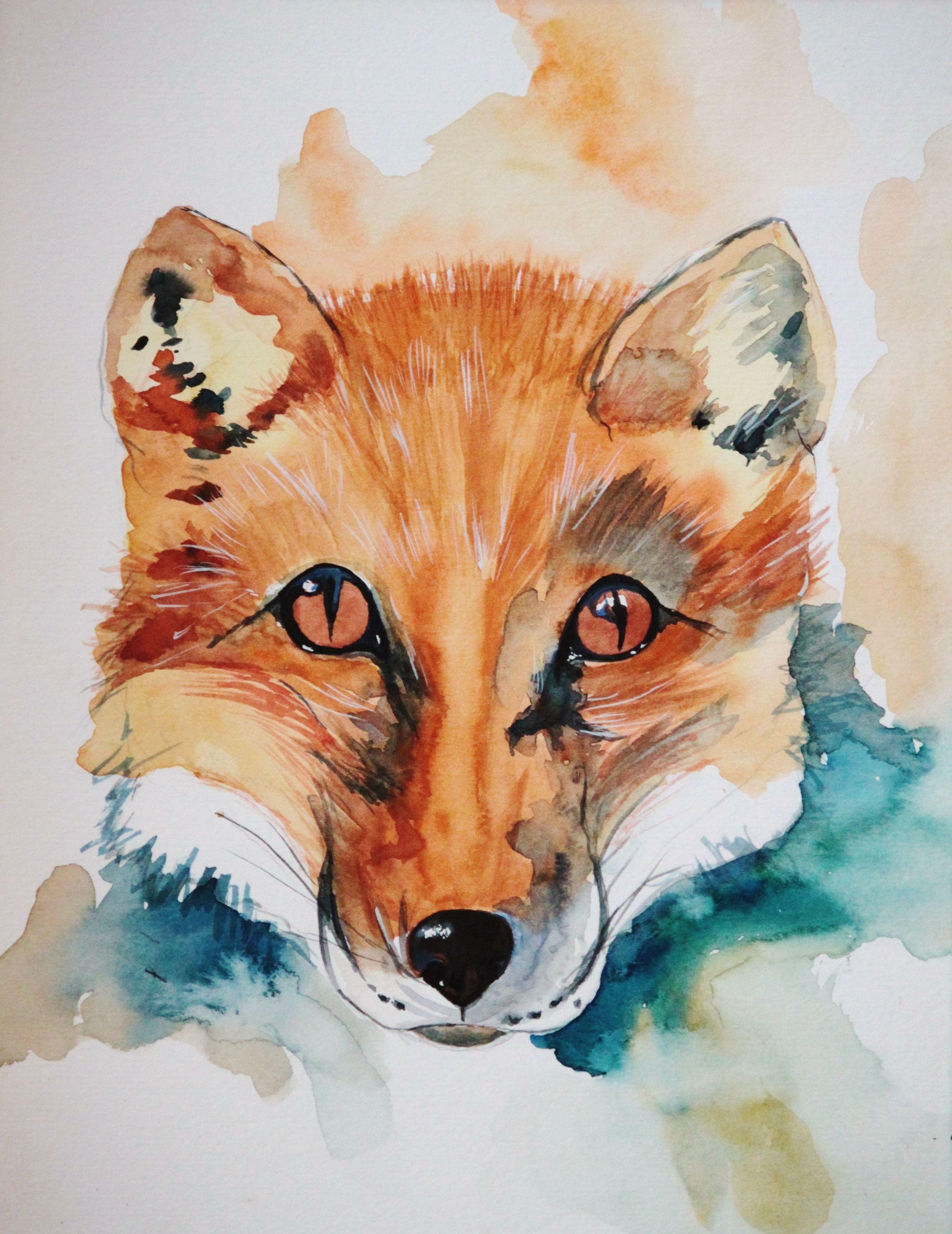 Brown Fox Head Logo - brown and white wolf head painting free image | Peakpx