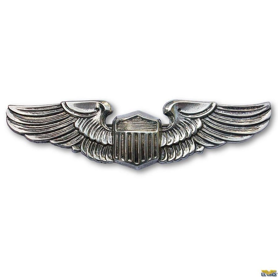 Silver Wings Logo - Sterling Silver WWII USAAF Pilot Wings - US Wings