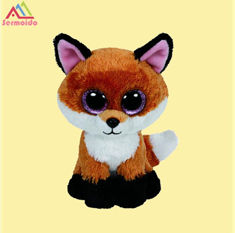 Brown Fox Head Logo - 2019 Ty Beanie Boos 6 15cm Slick Brown Fox Plush Regular Soft Big ...