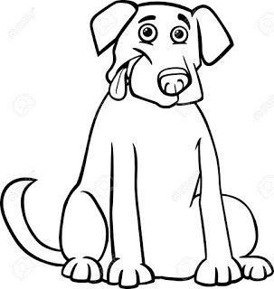 White Cartoon Dog Logo - Black And White Cartoon Dog