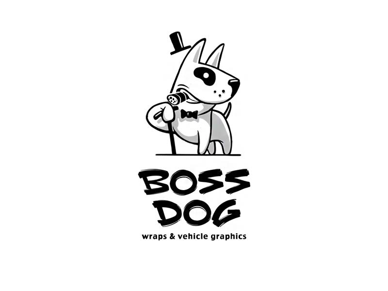 White Cartoon Dog Logo - Weekly Best Logo Design Inspiration (N.2)