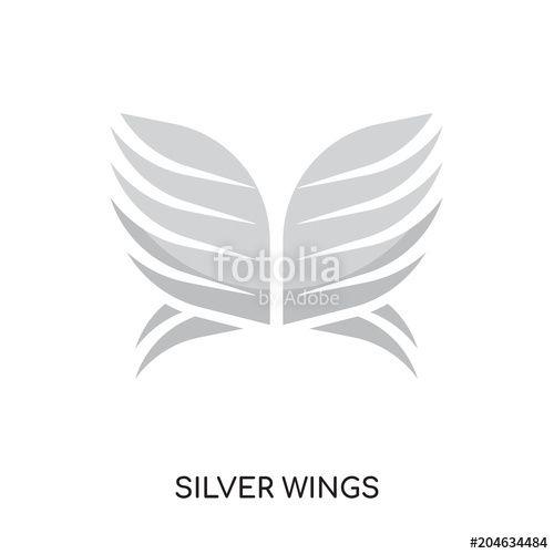 Silver Wings Logo - silver wings logo isolated on white background , colorful vector ...