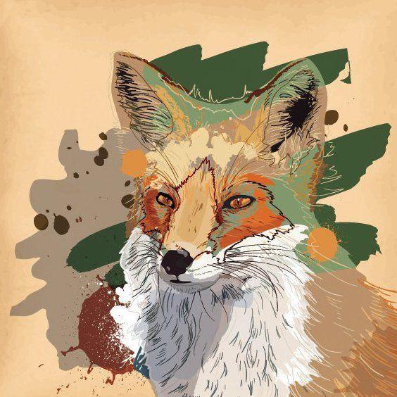 Brown Fox Head Logo - Brown Fox Free Vector Download 205851 | CannyPic