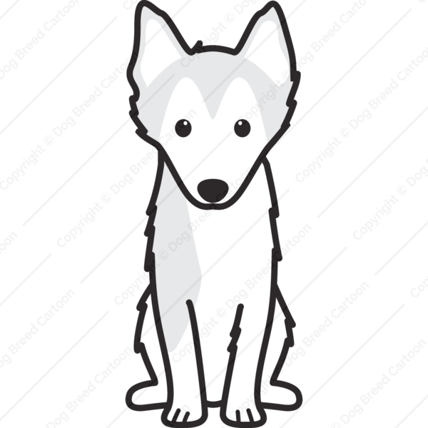 White Cartoon Dog Logo - Shop. Buy Dog Caricature. Download Dog Breed Cartoon Design