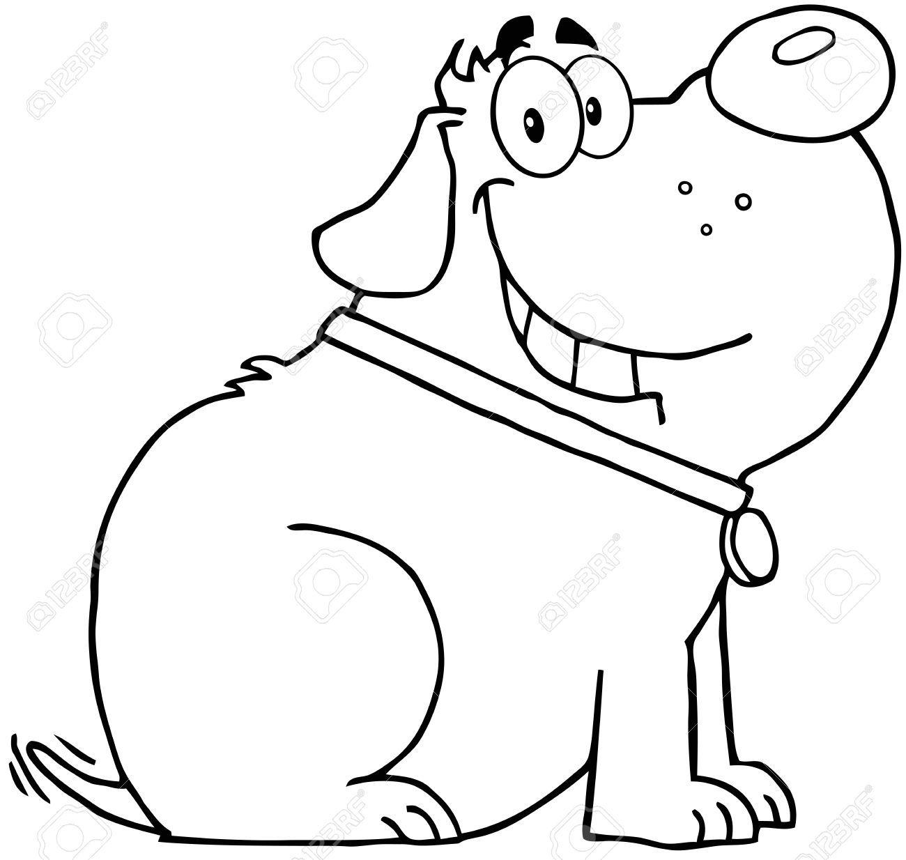 White Cartoon Dog Logo - Black And White Dog Drawing at GetDrawings.com | Free for personal ...