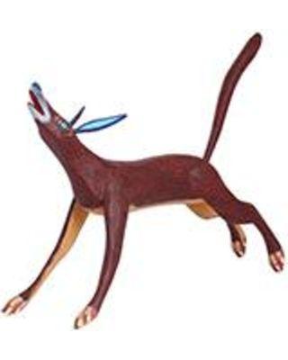 Brown Fox Head Logo - Spectacular Savings on Wood alebrije sculpture, 'Brown Fox' (Mexico)