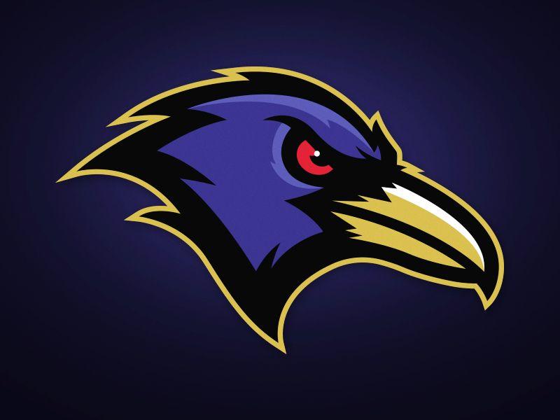 NFL Ravens Logo - Baltimore Ravens Concept Logo by Brandon Williams | Dribbble | Dribbble