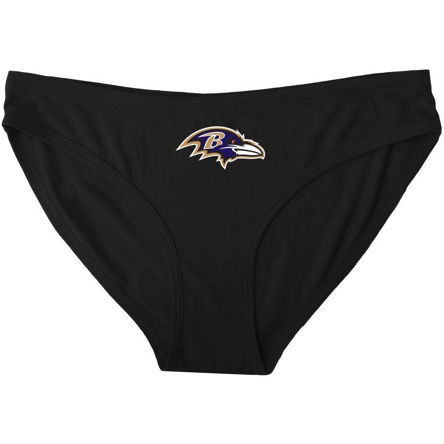 Baltimore Sport Logo - Women's Concepts Sports Black Baltimore Ravens Solid Logo Panties