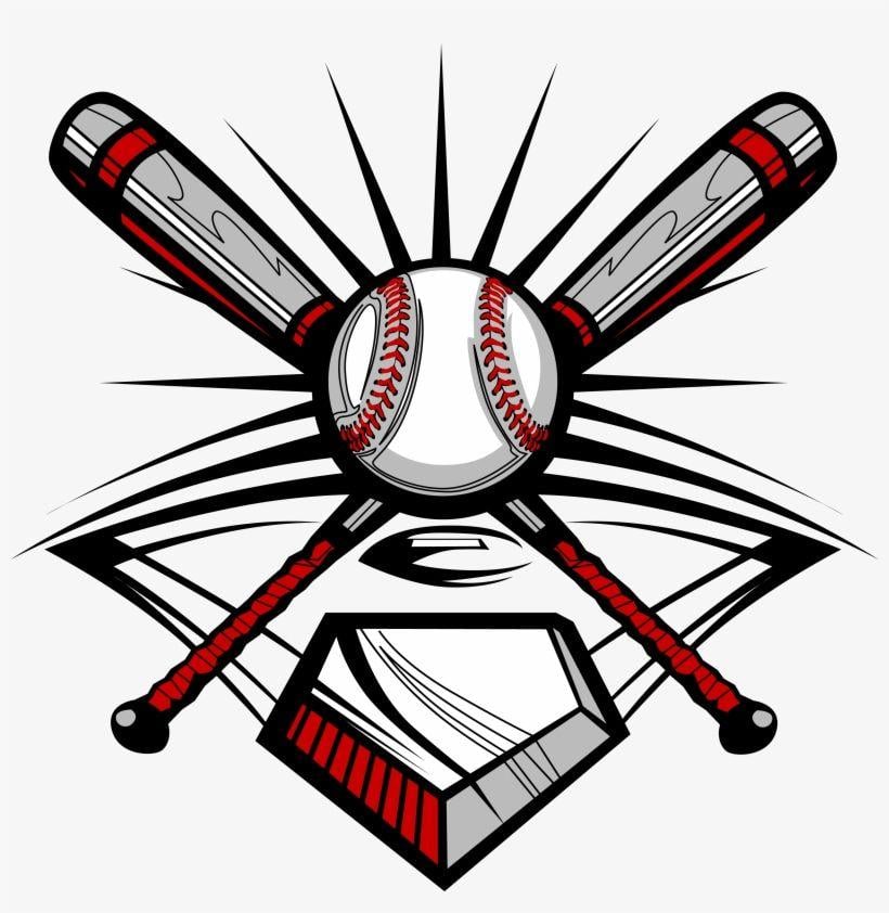 Slow Pitch Softball Logo - Baseball Bat, Ball, And Home Plate - Slow Pitch Softball Logo ...