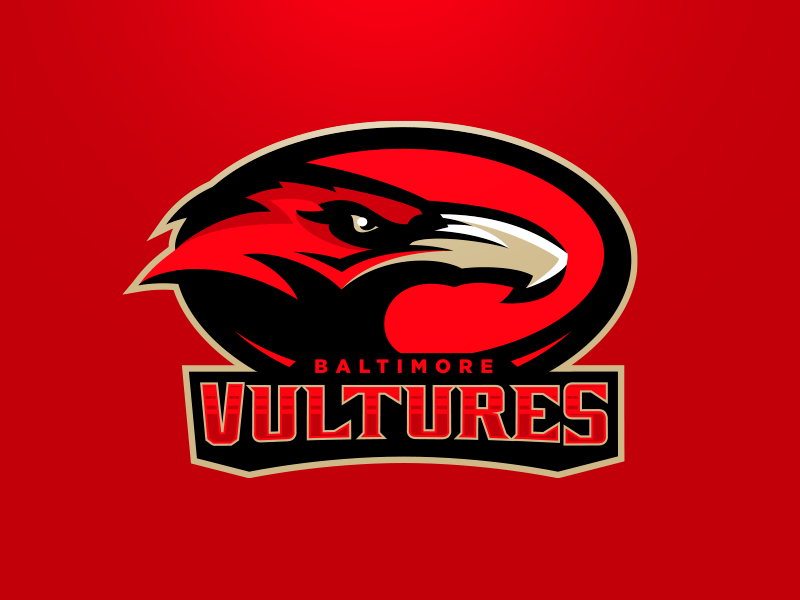 Baltimore Sport Logo - Baltimore Vultures Primary by Matthew Doyle | Dribbble | Dribbble