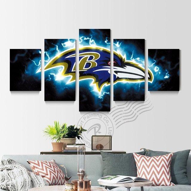 Baltimore Sport Logo - Panel Baltimore Ravens Sport Logo Canvas Poster Print Wall