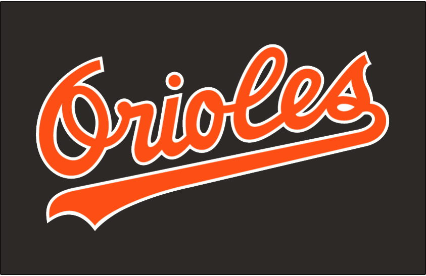 Black Orange Sports Logo - Orioles logo and uniform history - Camden Chat