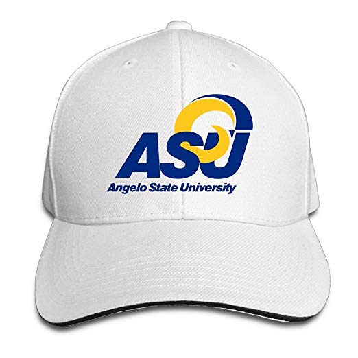 Angelo State University Logo - Angelo State University Dominic The Ram Logo Sandwich Cap Snapback ...