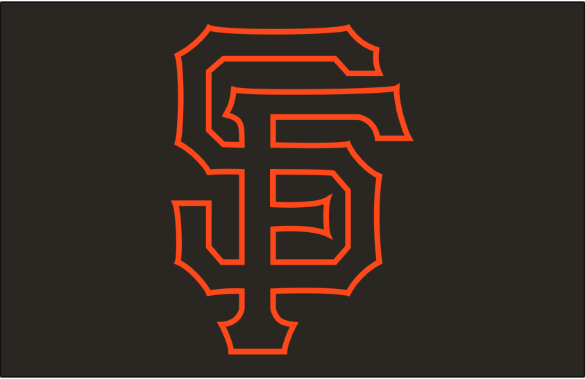 Black Orange Sports Logo - San Francisco Giants Cap Logo - National League (NL) - Chris ...