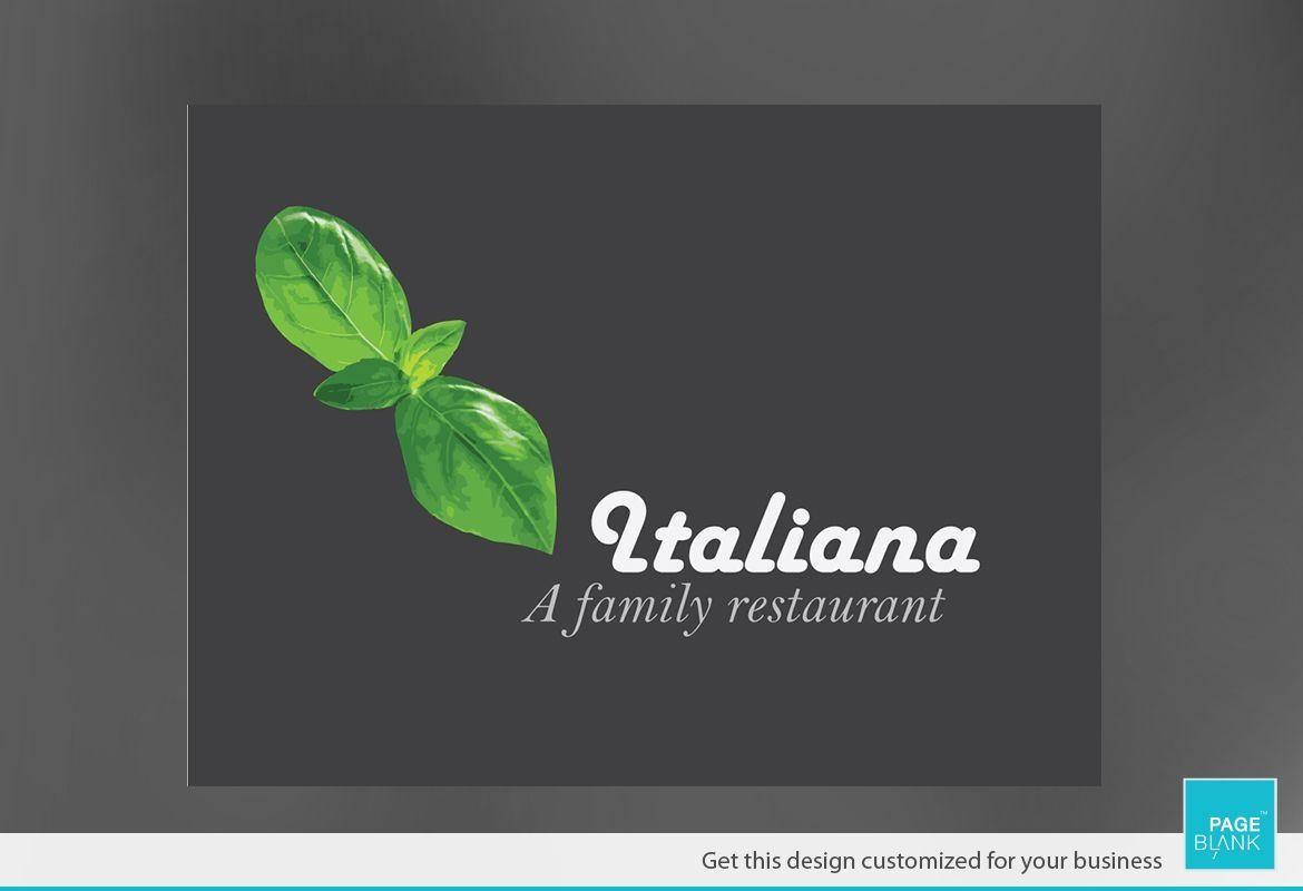Custom Restaurant Logo - Custom Logo template for Italian restaurant. Order Custom Custom ...