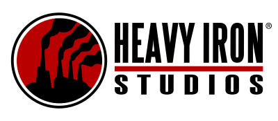 Heavy Iron Studios Logo - Heavy Iron Studios logo (sideway font).png. Logopedia