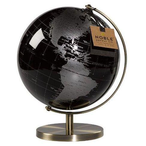 Black Gold Globe Logo - Black, Platinum & Gold Globe - Noble Supply Co. : Target