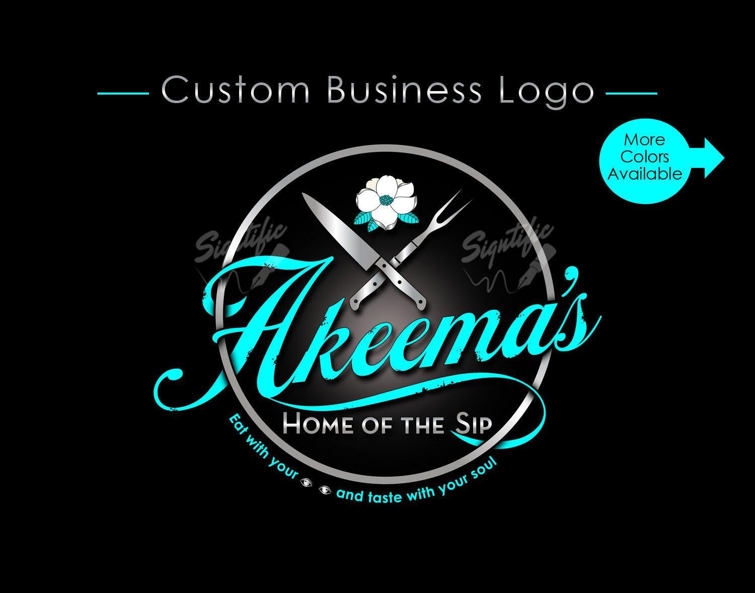 Custom Restaurant Logo - Custom Logo Design, Chef Logo, Catering Logo, Cafe Logo, Business