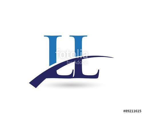 Ll Logo - LL Logo Letter Swoosh Stock Image And Royalty Free Vector Files
