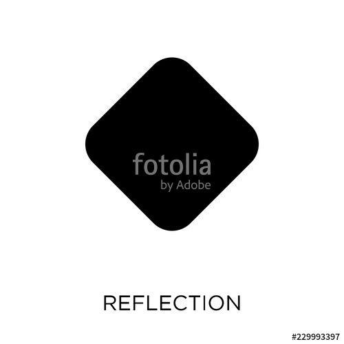 Reflection Geometry Logo - Reflection icon. Reflection symbol design from Geometry collection ...