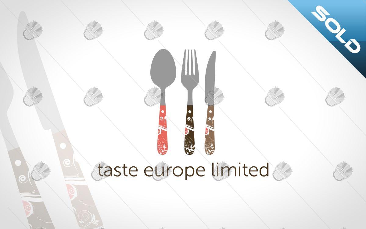 Custom Restaurant Logo - Taste Europe Limited Custom Cutlery Logo. Custom Modern Restaurant